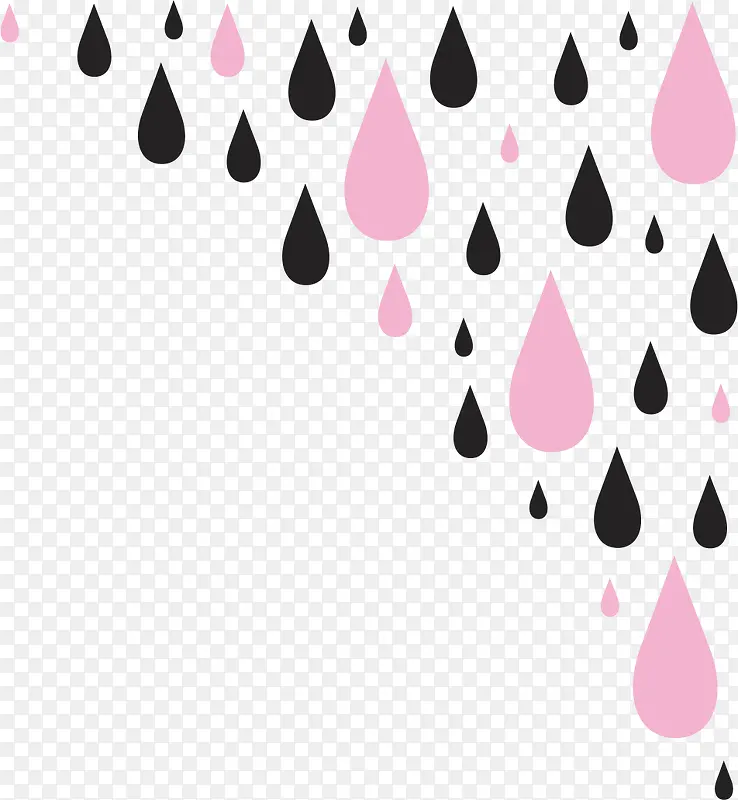 粉色雨滴