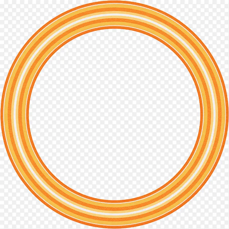 橙色创意圆环