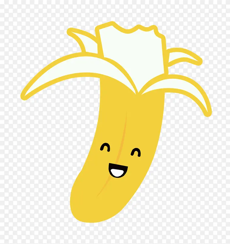卡通笑脸香蕉