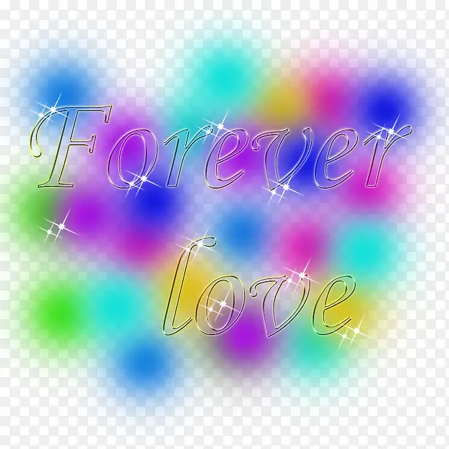 forever love艺术字