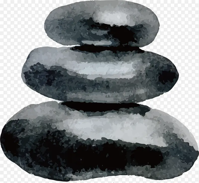 卡通石头矢量图