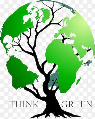 绿色地球之树