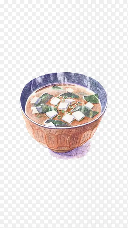 碗装豆腐汤