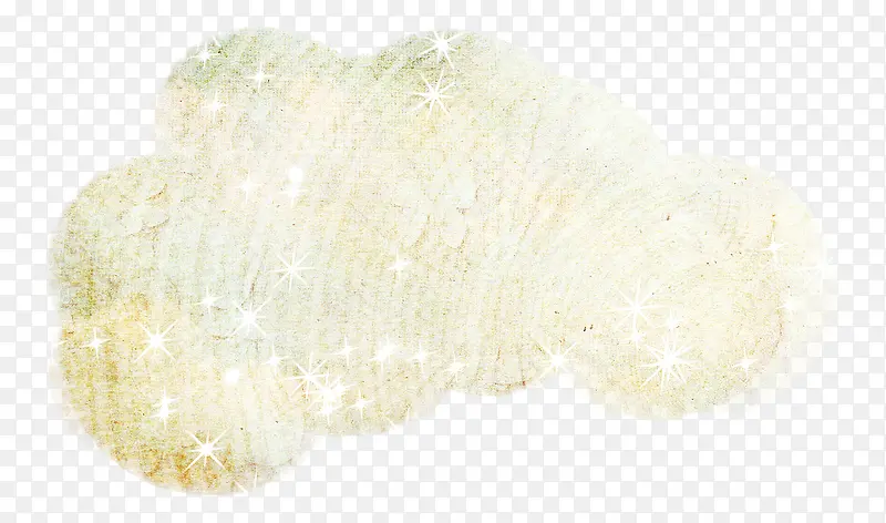 白色星光装饰棕色云朵