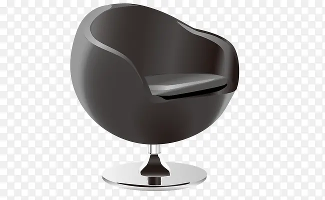 矢量3D黑色椅子