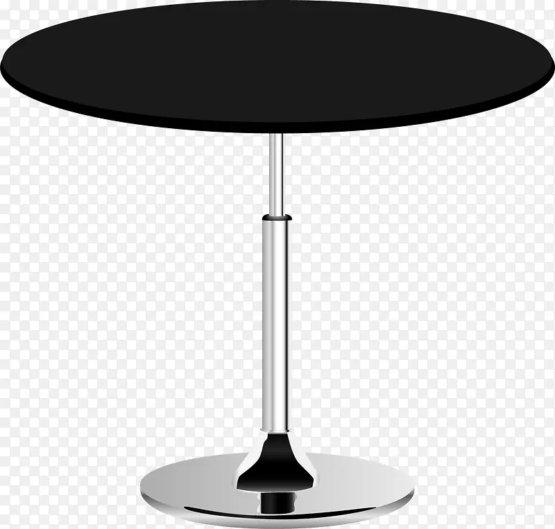 黑色小圆桌