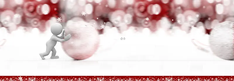 电商冬季促销圣诞节背景banner