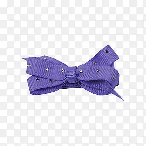 有铆钉的紫色蝴蝶结