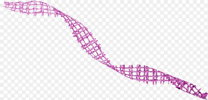 紫色螺旋网状绳子