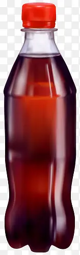 红色塑料盖子的塑料瓶