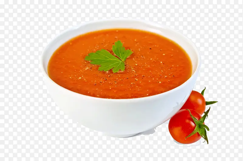 碗里的番茄汤