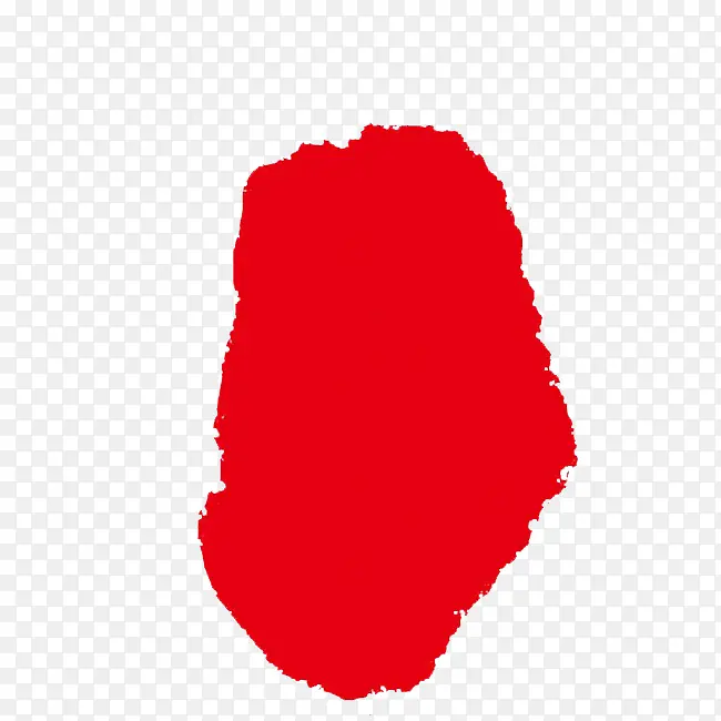 红色国风印章