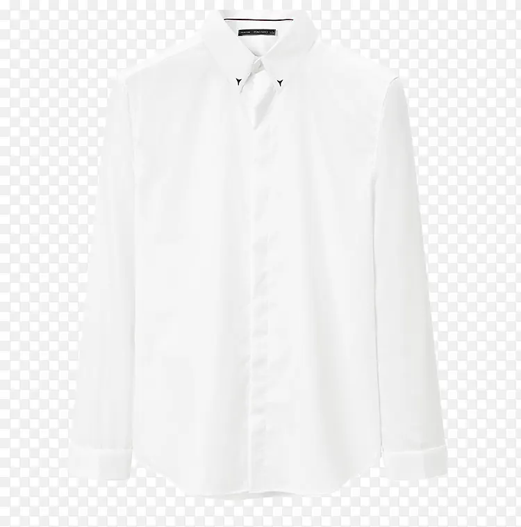 白色简约时尚立体流行衬衫