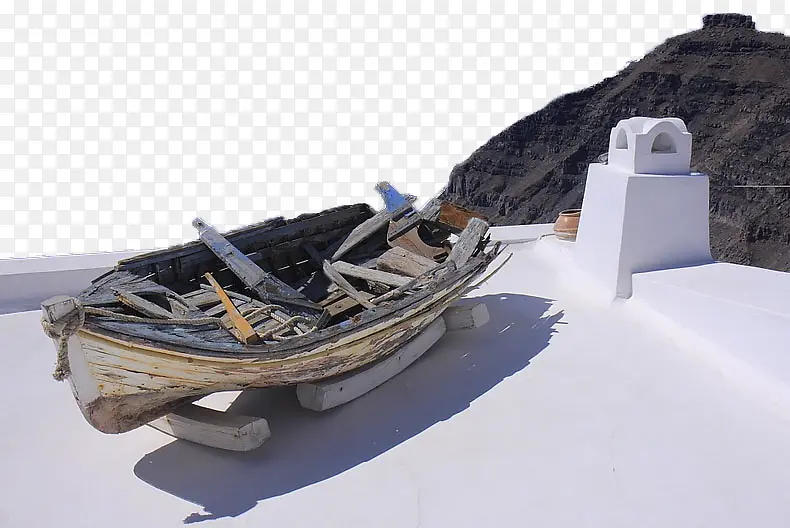 希腊爱情海小船