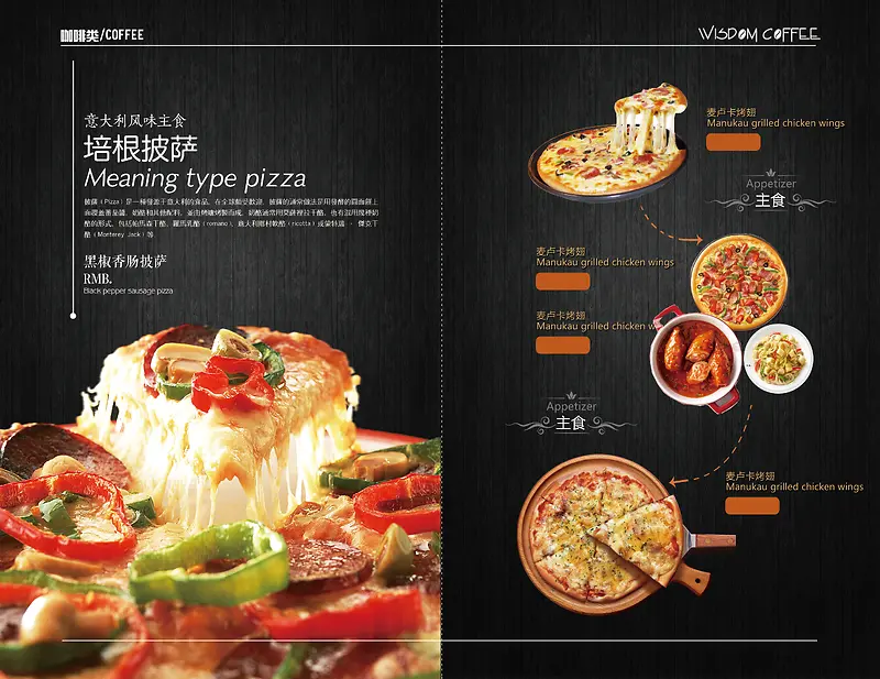 披萨菜单设计