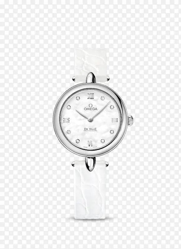 欧米茄女表白色腕表手表