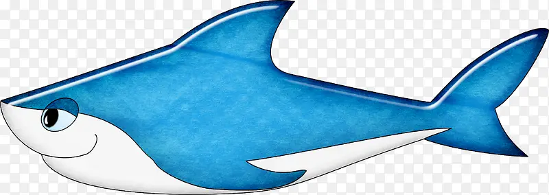 卡通蓝色鲨鱼贴图