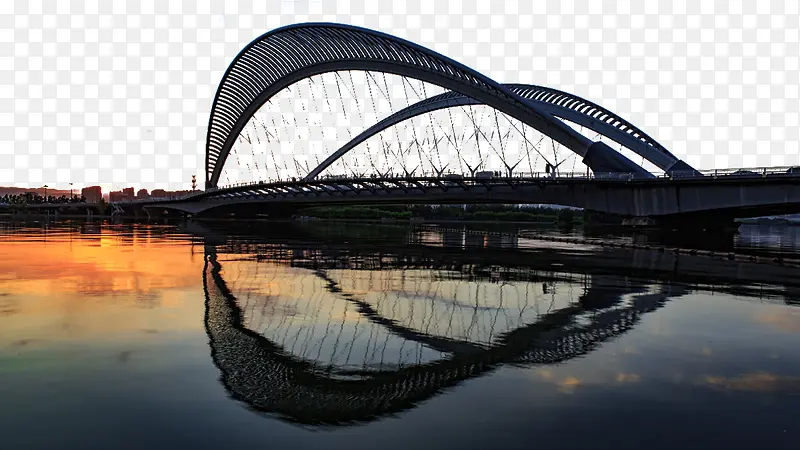 黄昏的太原南中环桥
