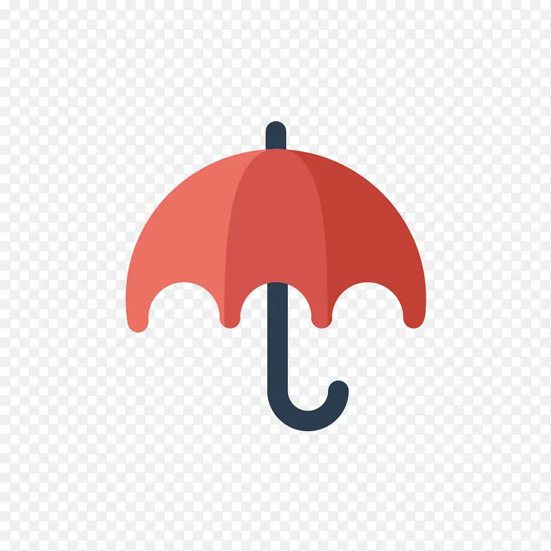 红色雨伞