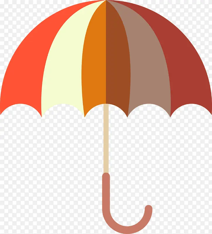 简约扁平化雨伞