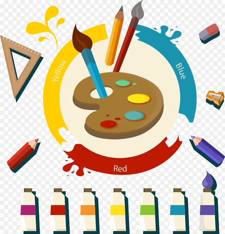 矢量画笔与颜料