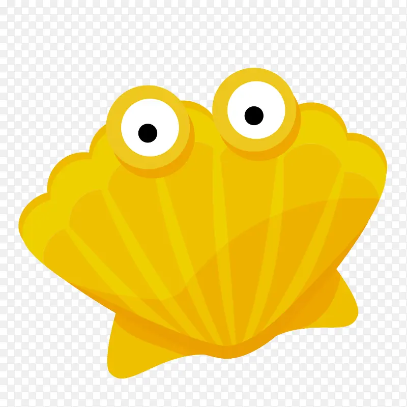 黄色的贝壳