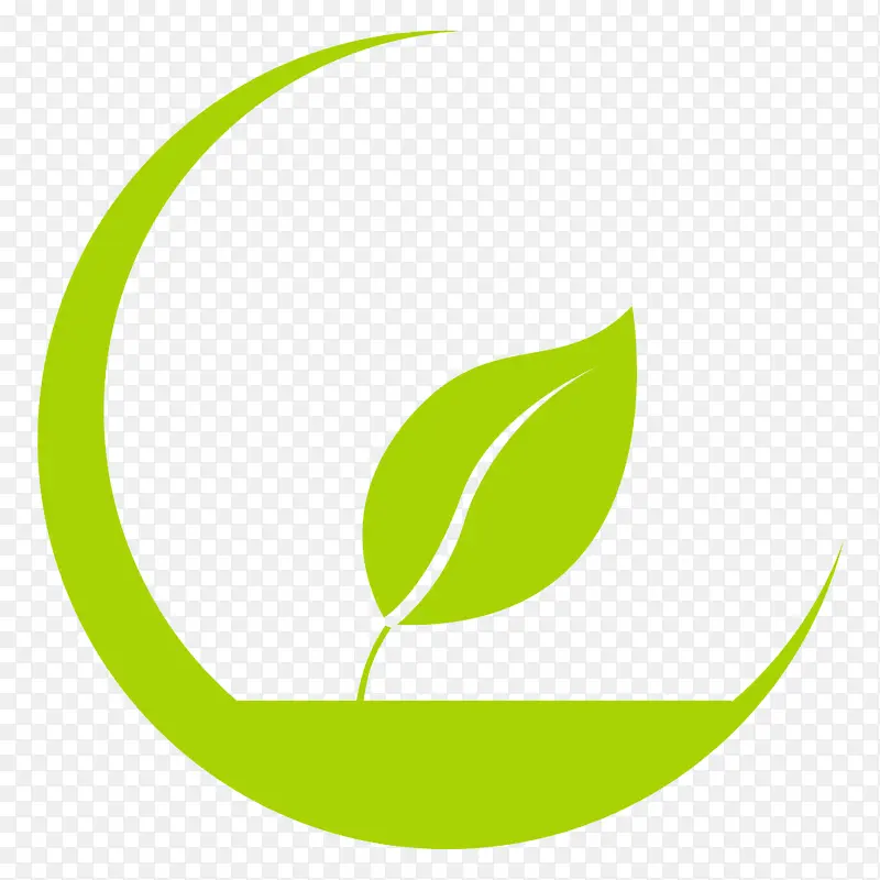 logo一片叶子保护环境