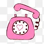粉红爱心电话