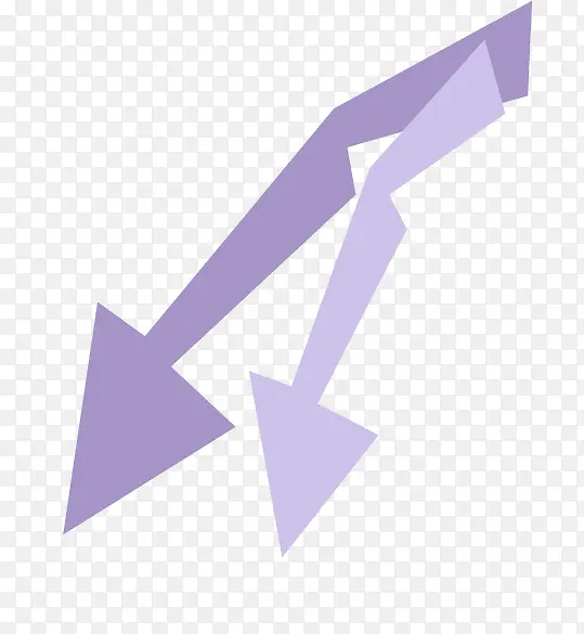 手绘紫色箭头图片