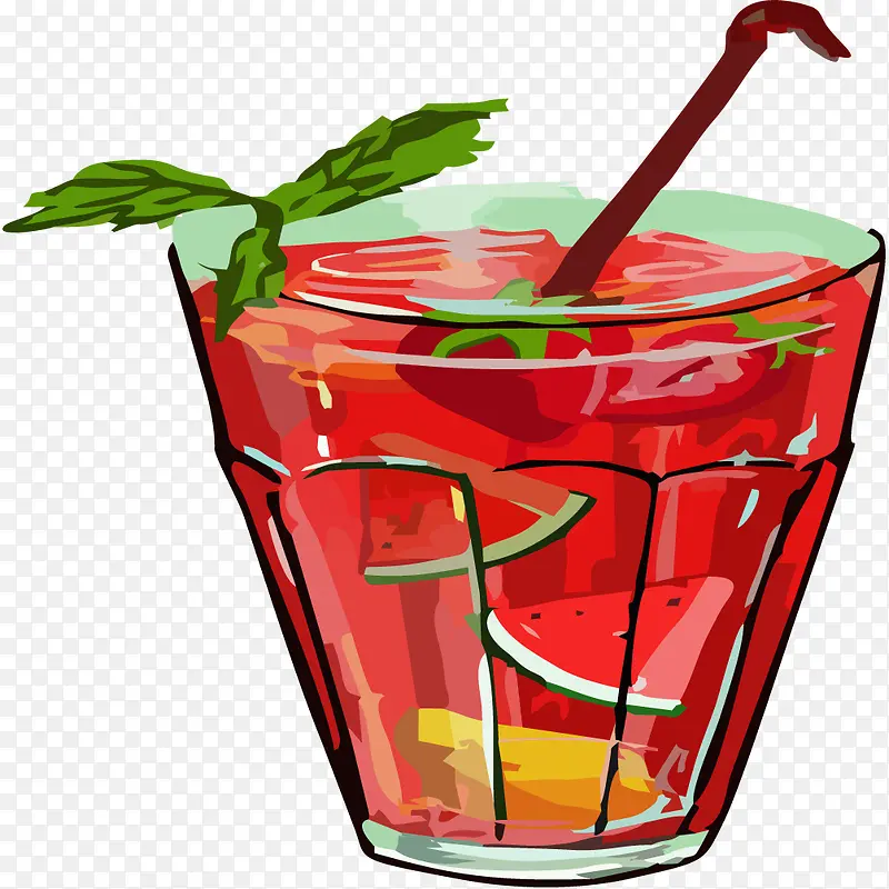 红色西瓜汁