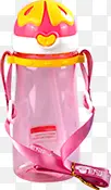 粉色水壶吸管水杯