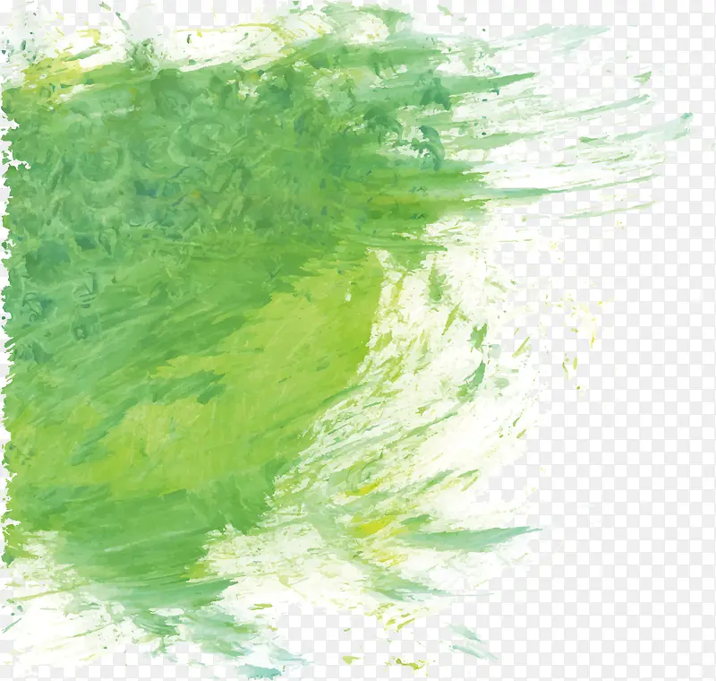 绿色喷绘效果