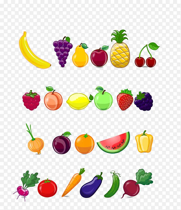 各种蔬菜水果