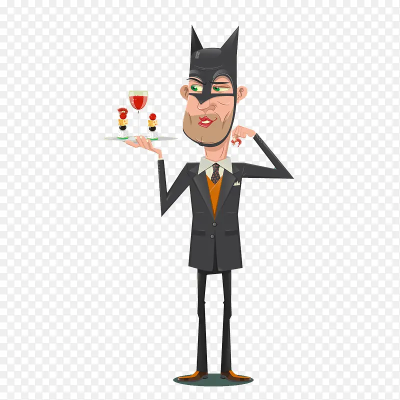 蝙蝠侠服务员