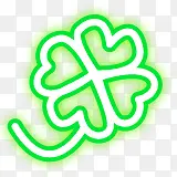 四叶草发光图形卡西欧