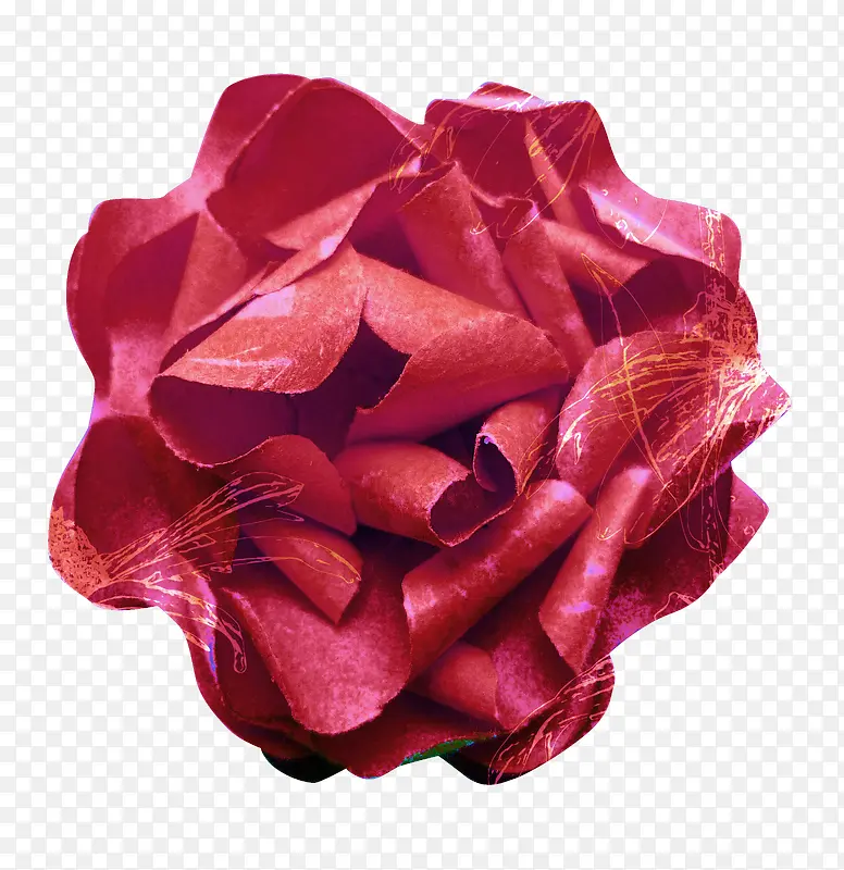 红色纸花