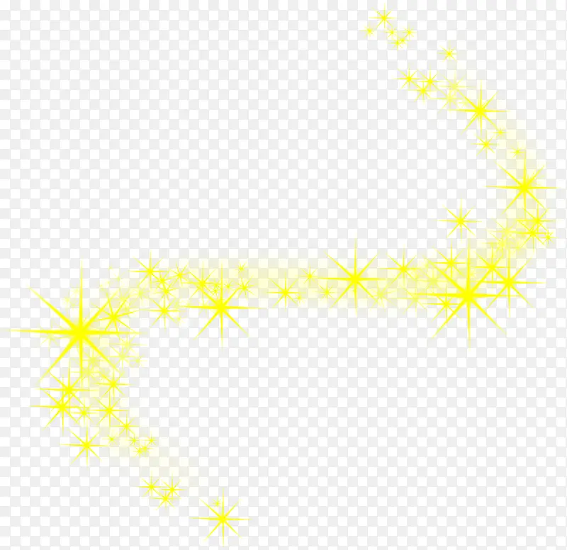 黄色漂浮星光展板海报装饰