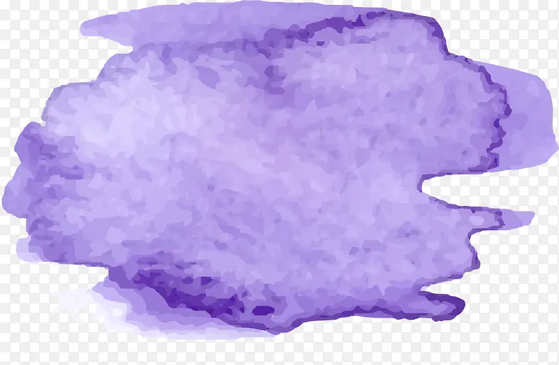 紫色水彩墨迹