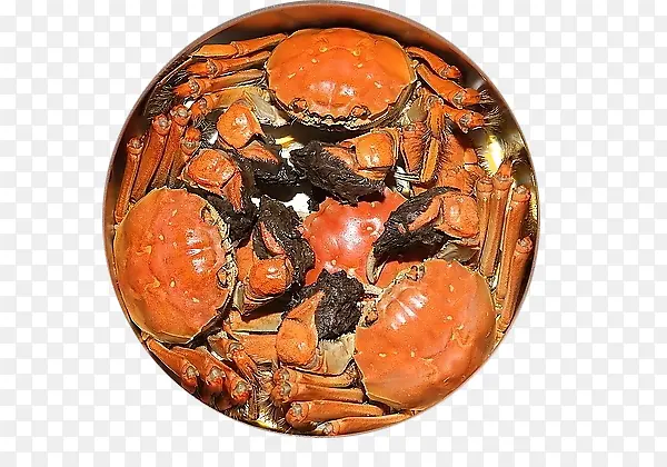 蒸熟的螃蟹