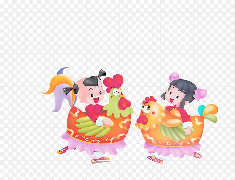 鸡年福娃图片