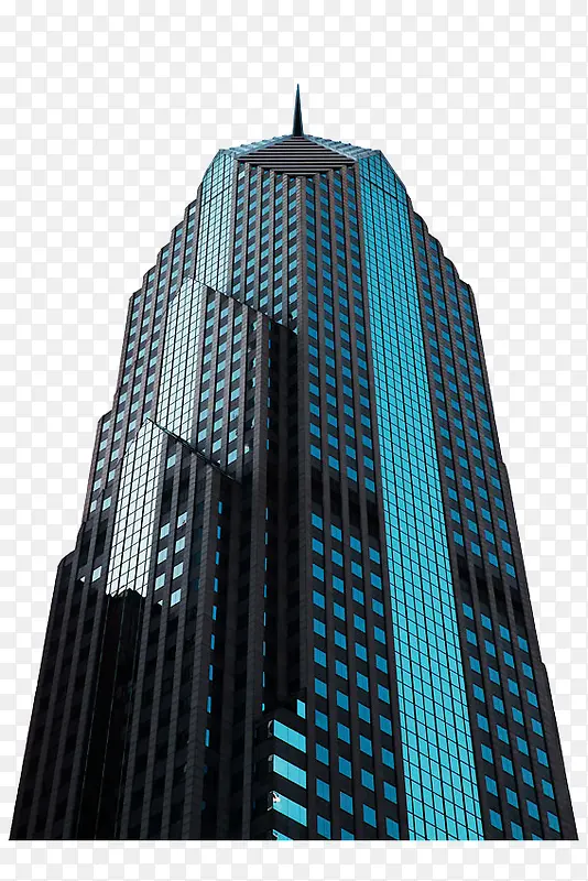蓝色高层办公楼
