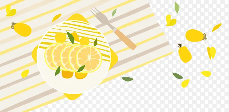 柠檬美食矢量图免费下载