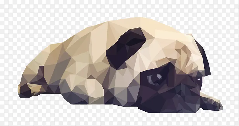 矢量晶格化沙皮犬