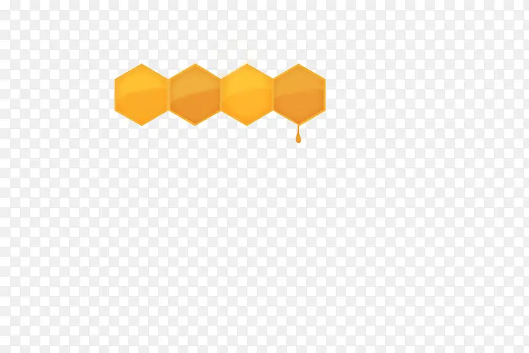 六边形黄色标题修饰