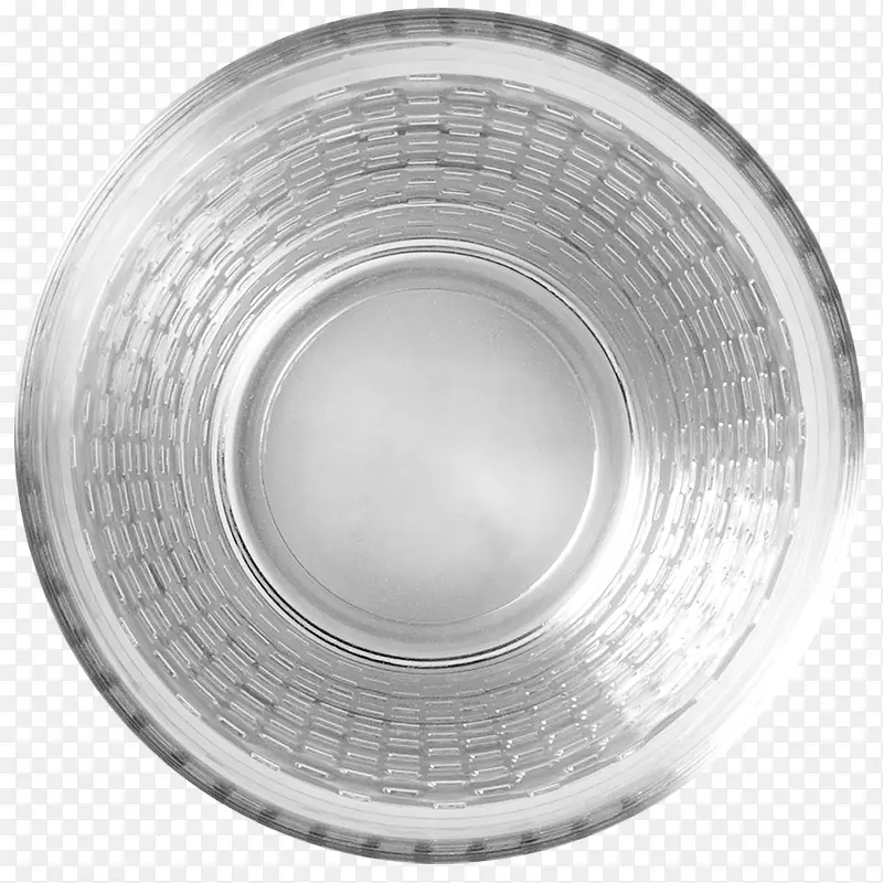 圆玻璃碗微距特写