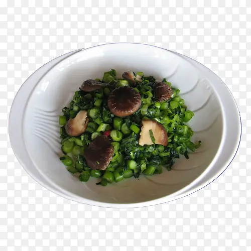 青菜炒蘑菇图片