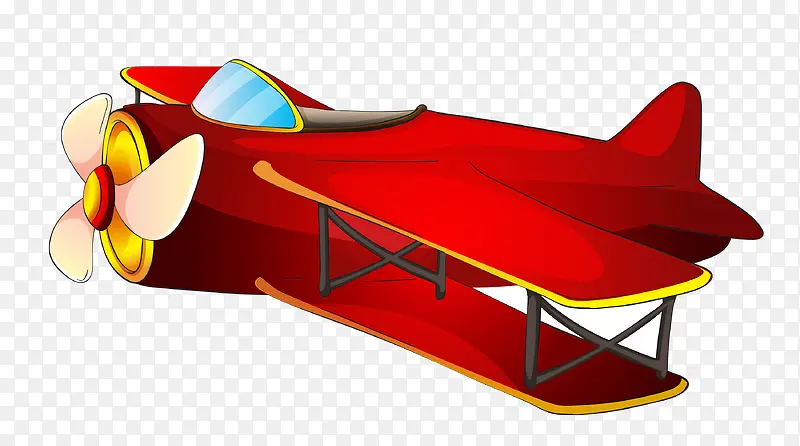 红色飞机