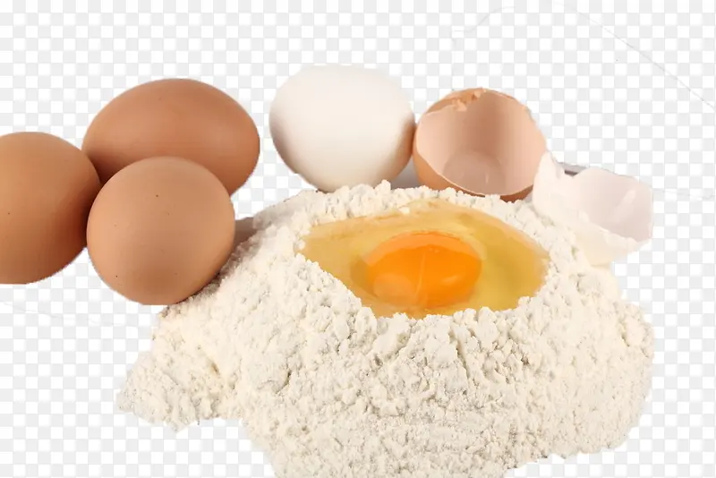 鸡蛋的面粉素材面粉类素材