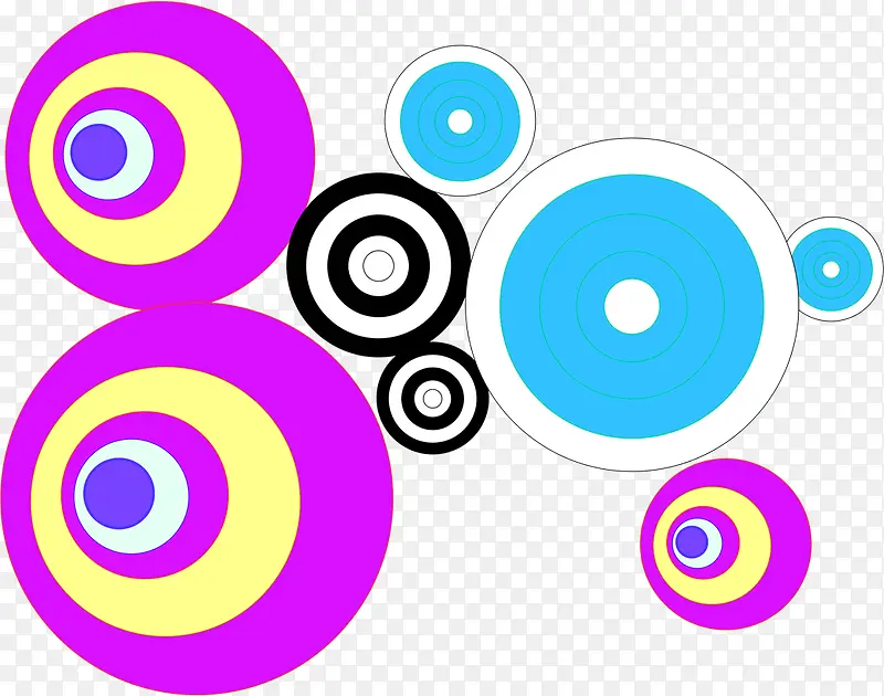 创意设计不同色彩圆圈