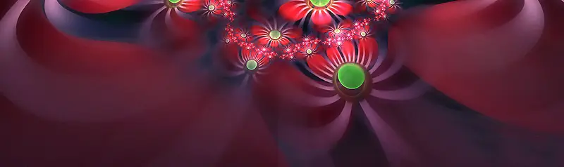矢量花纹五彩炫酷banner